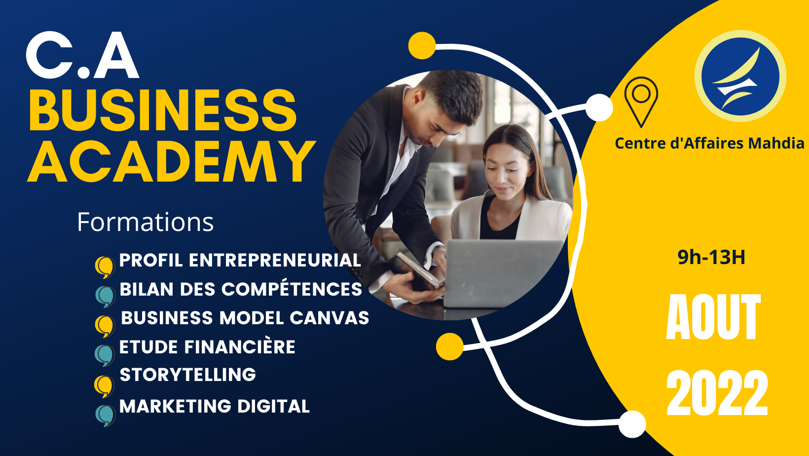 Inscription au cycle de formation CA Business Academy Session d'AOUT 2022